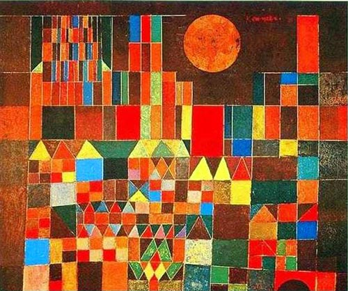 P. Klee, Castillo y sol